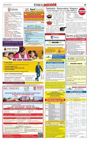 Times Ascent Advertisement Booking